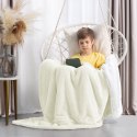 Koc Shleepy Kremowy Tłoczony żakardowo Nowoczesny 170x210 AmeliaHome - BLA/AH/SHLEEPY/CREAM/170X210