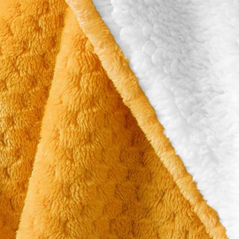 Koc Shleepy Pomarańczowy Tłoczony żakardowo Nowoczesny 170x210 AmeliaHome - BLA/AH/SHLEEPY/ORANGE/170X210