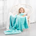 Koc Shleepy Turkusowy Tłoczony żakardowo Nowoczesny 170x210 AmeliaHome - BLA/AH/SHLEEPY/TURQUOISE/170X210