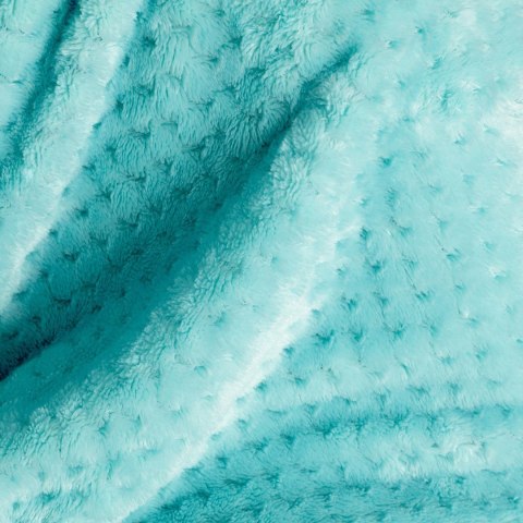 Koc Shleepy Turkusowy Tłoczony żakardowo Nowoczesny 70x150 AmeliaHome - BLA/AH/SHLEEPY/TURQUOISE/70X150