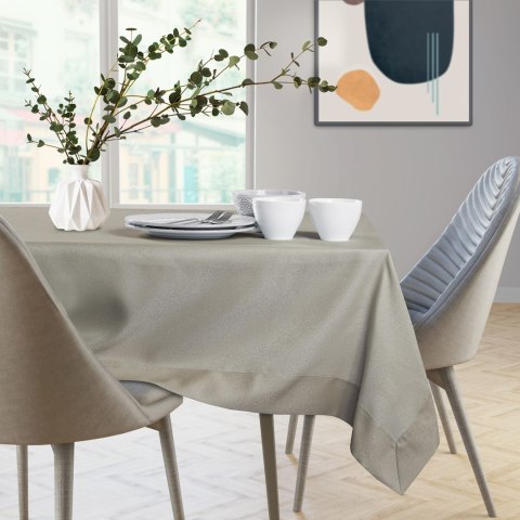 Obrus Empire Cappuccino Gładki Klasyczny 140x500 AmeliaHome - TCLOTH/AH/EMPIRE/BRD/CAPPUCCINO/140X500