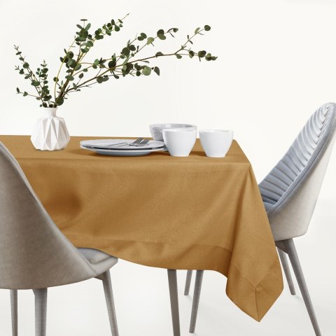 Obrus Empire Złoty Gładki Klasyczny 140x500 AmeliaHome - TCLOTH/AH/EMPIRE/BRD/GOLD/140X500