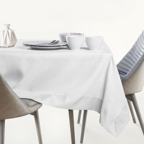 Obrus Empire Biały Gładki Klasyczny 140x450 AmeliaHome - TCLOTH/AH/EMPIRE/BRD/WHITE/140X450