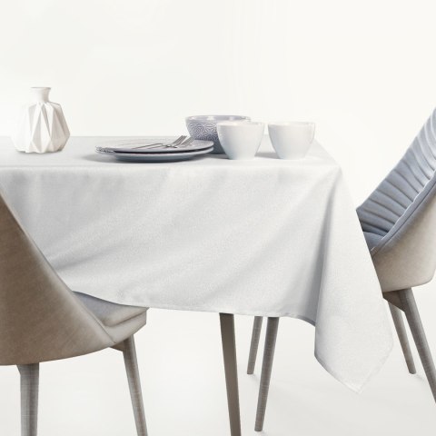 Obrus Empire Biały Gładki Klasyczny 100 koło AmeliaHome - TCLOTH/AH/EMPIRE/HMD/WHITE/R100X100