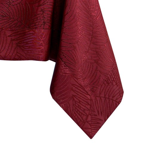 Obrus Gaia Bordowy Tłoczony Roślinny 110x200 AmeliaHome - TCLOTH/AH/GAIA/BRD/CLARET/110X200