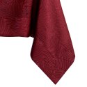 Obrus Gaia Bordowy Tłoczony Roślinny 130x130 AmeliaHome - TCLOTH/AH/GAIA/BRD/CLARET/130X130