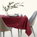 Obrus Gaia Bordowy Tłoczony Roślinny 130x180 AmeliaHome - TCLOTH/AH/GAIA/BRD/CLARET/130X180