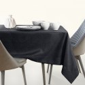 Obrus Gaia Czarny Tłoczony Roślinny 130x180 AmeliaHome - TCLOTH/AH/GAIA/BRD/BLACK/130X180