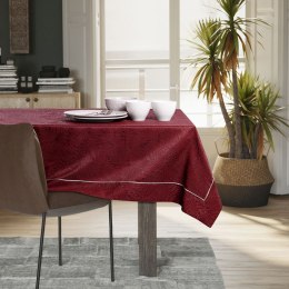 Obrus Gaia Bordowy Tłoczony Roślinny 110x140 AmeliaHome - TCLOTH/AH/GAIA/BRD/PPG/CLARET/110X140