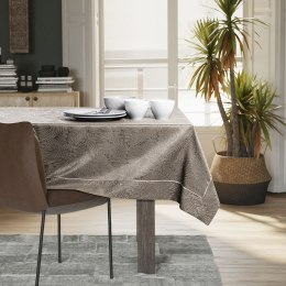 Obrus Gaia Cappuccino Tłoczony Roślinny 110x240 AmeliaHome - TCLOTH/AH/GAIA/BRD/PPG/CAPPUCCINO/110X240