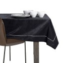 Obrus Gaia Czarny Tłoczony Roślinny 120x160 AmeliaHome - TCLOTH/AH/GAIA/BRD/PPG/BLACK/120X160