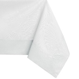 Obrus Gaia Biały Tłoczony Roślinny 110x110 AmeliaHome - TCLOTH/AH/GAIA/BRD/WHITE/110X110