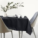 Obrus Gaia Czarny Tłoczony Roślinny 130x130 AmeliaHome - TCLOTH/AH/GAIA/HMD/BLACK/130X130