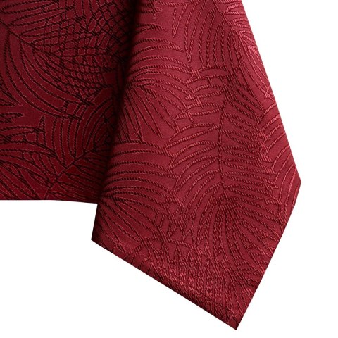 Obrus Gaia Bordowy Tłoczony Roślinny 120x180 AmeliaHome - TCLOTH/AH/GAIA/HMD/CLARET/120X180