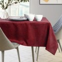 Obrus Gaia Bordowy Tłoczony Roślinny 140x300 AmeliaHome - TCLOTH/AH/GAIA/HMD/CLARET/140X300