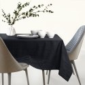 Obrus Vesta Czarny Tłoczony Nowoczesny 130x130 AmeliaHome - TCLOTH/AH/VESTA/BRD/BLACK/130X130