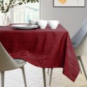 Obrus Vesta Bordowy Tłoczony Nowoczesny 110x140 AmeliaHome - TCLOTH/AH/VESTA/BRD/CLARET/110X140