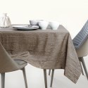 Obrus Vesta Cappuccino Tłoczony Nowoczesny 130x130 AmeliaHome - TCLOTH/AH/VESTA/BRD/CAPPUCCINO/130X130