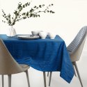 Obrus Vesta Indygo Tłoczony Nowoczesny 120x260 AmeliaHome - TCLOTH/AH/VESTA/BRD/INDIGO/120X260