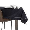 Obrus Vesta Czarny Tłoczony Nowoczesny 110x140 AmeliaHome - TCLOTH/AH/VESTA/BRD/PPG/BLACK/110X140