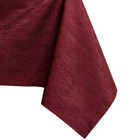 Obrus Vesta Bordowy Tłoczony Nowoczesny 110 koło AmeliaHome - TCLOTH/AH/VESTA/HMD/CLARET/R110X110