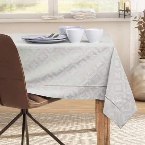 Obrus Maya Beżowy Drukowany Klasyczny 120x240 DecoKing - TCLOTH/DK/MAYA/BRD/PPG/LIGHTBEIGE/120X240