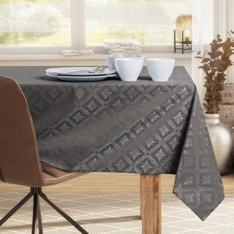 Obrus Maya Brązowy Drukowany Klasyczny 140x450 owal DecoKing - TCLOTH/DK/MAYA/HMD/COCOA/O140X450