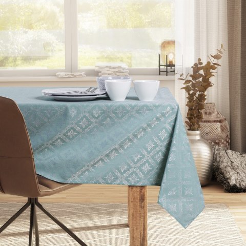 Obrus Maya Miętowy Drukowany Klasyczny 150x350 owal DecoKing - TCLOTH/DK/MAYA/HMD/MINT/O150X350