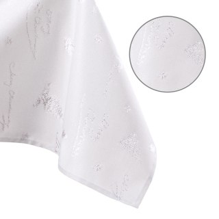 Obrus Christmas Eve Biały Drukowany Świąteczny 30x100 AmeliaHome - TCLOTH/AH/CHRISTMASEVE/HMD/SILVER/30X100