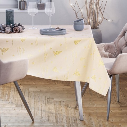Obrus Christmas Eve Żółty Drukowany Świąteczny 30x100 AmeliaHome - TCLOTH/AH/CHRISTMASEVE/HMD/GOLD/30X100