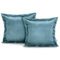 Poszewka dekoracyjna VELVET kolor błękitny styl glamour velvet 45x45 ameliahome - CUS/AH/VELVET/BLUE/SIDE/45X45*2