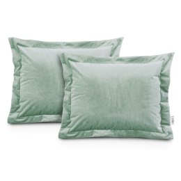 Poszewka dekoracyjna VELVET kolor miętowy styl glamour velvet 50x70 ameliahome - CUS/AH/VELVET/MINT/SIDE/50X70*2