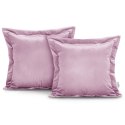 Poszewka dekoracyjna VELVET kolor pudrowy róż styl glamour velvet 45x45 ameliahome - CUS/AH/VELVET/PINK/SIDE/45X45*2