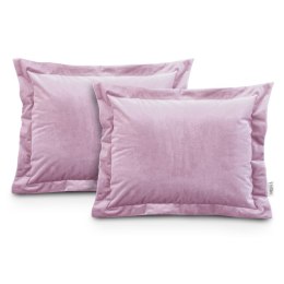 Poszewka dekoracyjna VELVET kolor pudrowy róż styl glamour velvet 50x70 ameliahome - CUS/AH/VELVET/PINK/SIDE/50X70*2