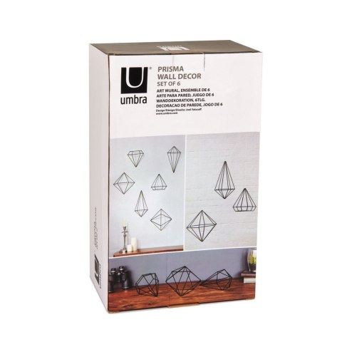 Dekoracja ścienna PRISMA umbra - WALLDECO/PRISMA/BLACK