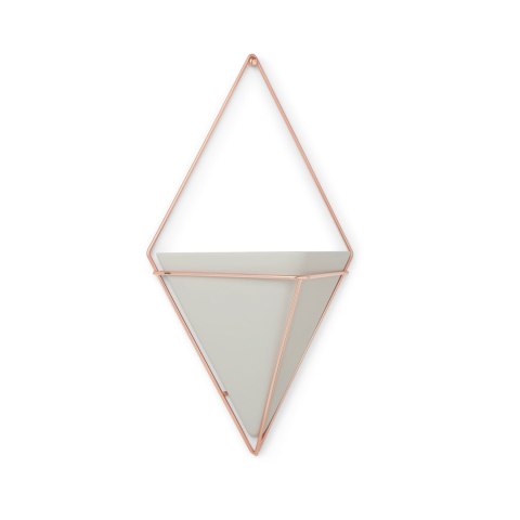 Donica TRIGG styl nowoczesny umbra - DISPLAY/TRIGG/WALL/COPPER/LARGE