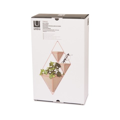 Donica TRIGG styl nowoczesny umbra - DISPLAY/TRIGG/WALL/COPPER/LARGE