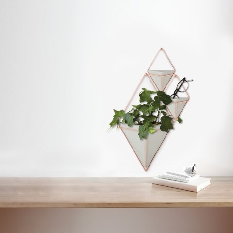 Donica TRIGG styl nowoczesny umbra - DISPLAY/TRIGG/WALL/COPPER/LARGE
