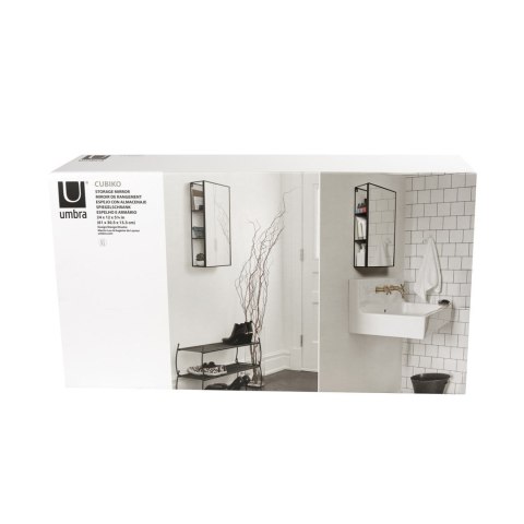 Lustro CUBIKO umbra - MIRROR/CUBIKO/STORAGE/BLACK
