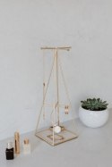 Organizer na biżuterię, kosmetyki PRISMA umbra - STAND/PRISMA/JEWELRY/BRASS