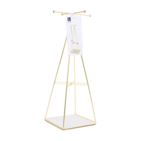 Organizer na biżuterię, kosmetyki PRISMA umbra - STAND/PRISMA/JEWELRY/BRASS