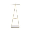 Organizer na biżuterię, kosmetyki PRISMA umbra - STAND/PRISMA/JEWELRY/BRASS