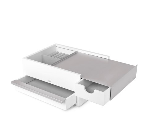 Organizer na biżuterię, kosmetyki STOWIT umbra - BOX/STOWIT/JEWELRY/WHITE/NICKEL