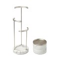 Organizer na biżuterię, kosmetyki TESORA umbra - BOX/TESORA/JEWELRY/WHITE/NICKEL