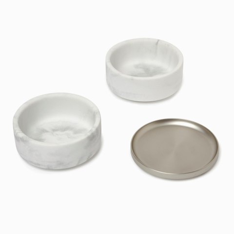Organizer na biżuterię, kosmetyki TESORA umbra - BOX/TESORA/JEWELRY/WHITE/NICKEL