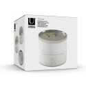 Organizer na biżuterię, kosmetyki TESORA umbra - BOX/TESORA/JEWELRY/WHITE/NICKEL
