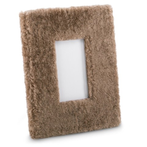 Ramka FUR  brązowy styl nowoczesny ameliahome - PHOTOFRAME/AH/FUR/BROWN/19X24