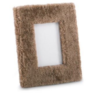 Ramka FUR  brązowy styl nowoczesny ameliahome - PHOTOFRAME/AH/FUR/BROWN/21X26