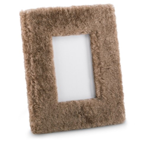 Ramka FUR  brązowy styl nowoczesny ameliahome - PHOTOFRAME/AH/FUR/BROWN/21X26