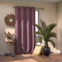 Zasłona BLACKOUT kolor liliowy  przelotki srebrne  140x270 ameliahome - CURT/AH/BLACKOUT/EYELETS/MAUVE/140